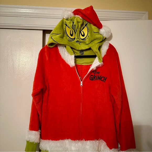NWT The Grinch Dr Seuss Christmas Oneies Family Sleepwear Women L unisex - Picture 12 of 14